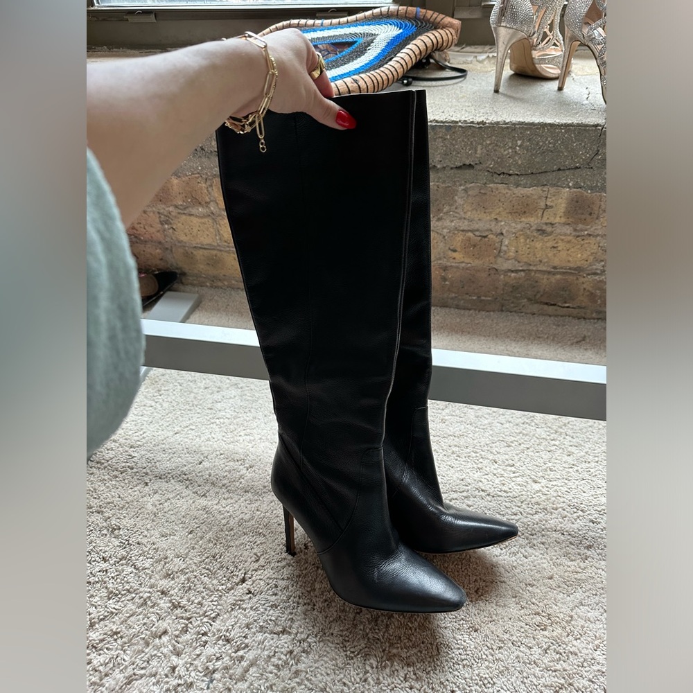 Vince Camuto Real Leather black boots